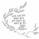 Illustration of a branch with a quote from Sex From Scratch