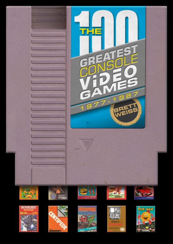 black cover with illustration of game cartridge with white and yellow text