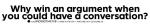 Sticker #142: Why Win an Argument When You Could Have a Conversation?