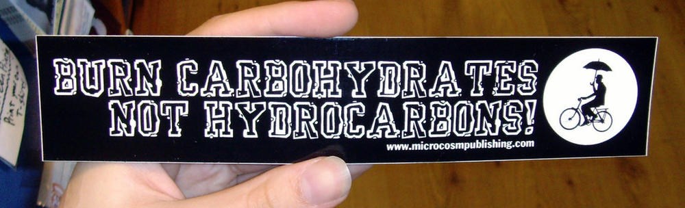 Sticker #236: Burn Carbohydrates, Not Hydrocarbons