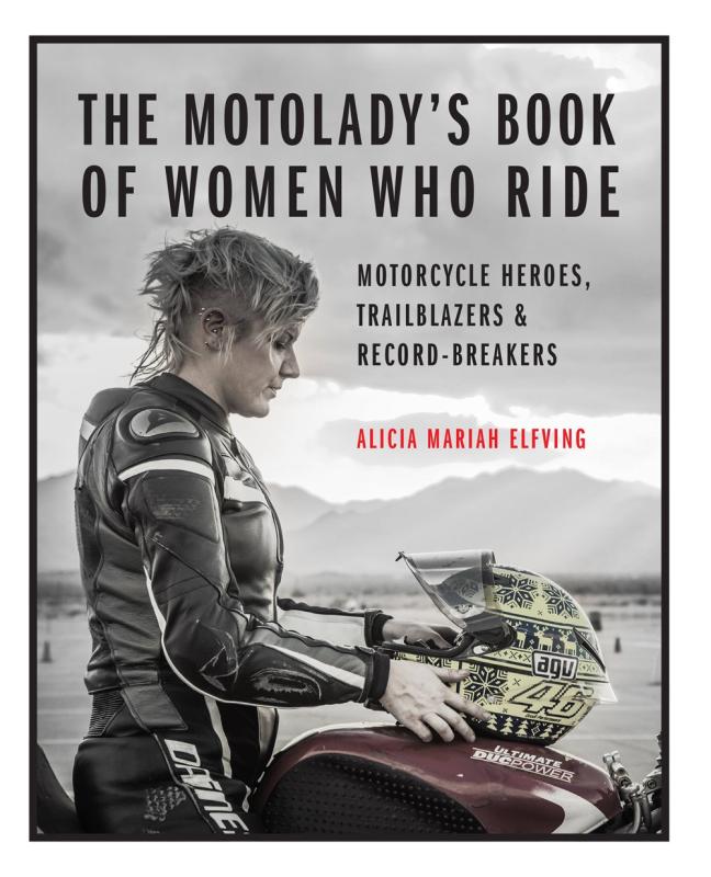 side profile photograph of a woman on a motorcycle