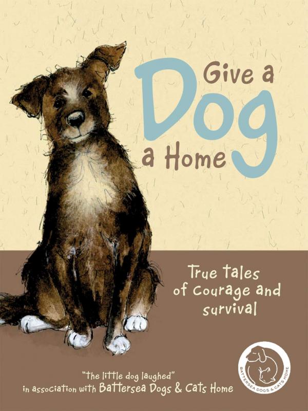 Cover with a drawing of a brown and white dog.