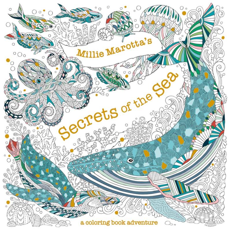 illustration of sea creatures on white cover with blue and yellow text