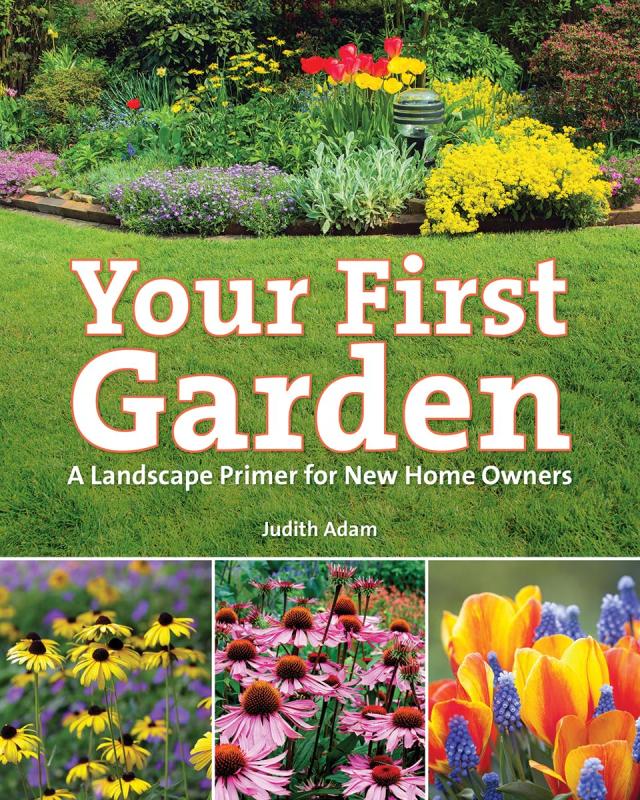 Book cover featuring photographs of colorful suburban home gardens.