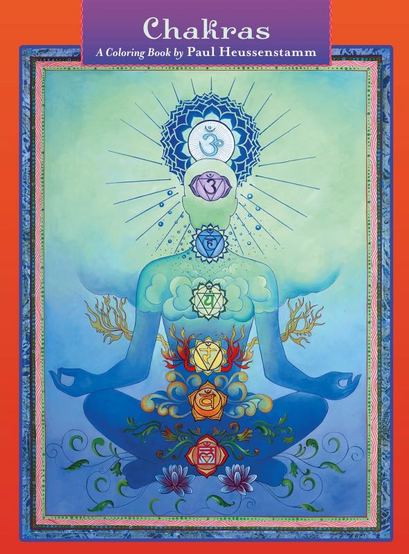 Cover with drawing of chakras