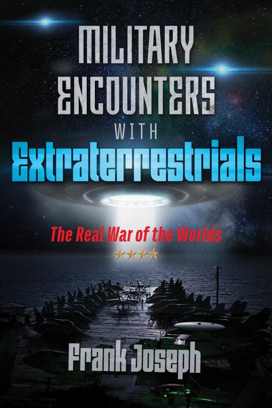 Cover with image of UFOs over an aircraft carrier