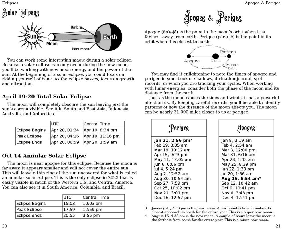 The Practical Witch's Almanac 2023: Infinite Spells image #4