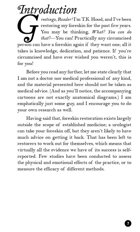 TUG!: A Beginner's Guide to Foreskin Restoration or, Everything You Never Knew You Wanted to Know About Something You'd Never Heard Of image #3