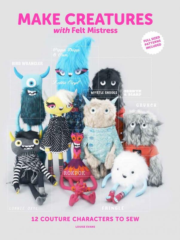 Cover with photo of felt creatures