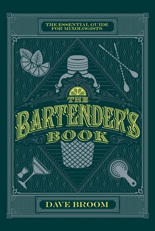 Cover with drawings of bartender's tools