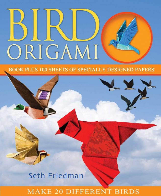 Cover with photo of origami birds