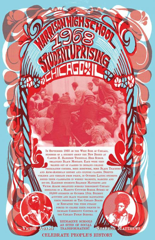 Harrison High School 1968 Student Uprising Poster