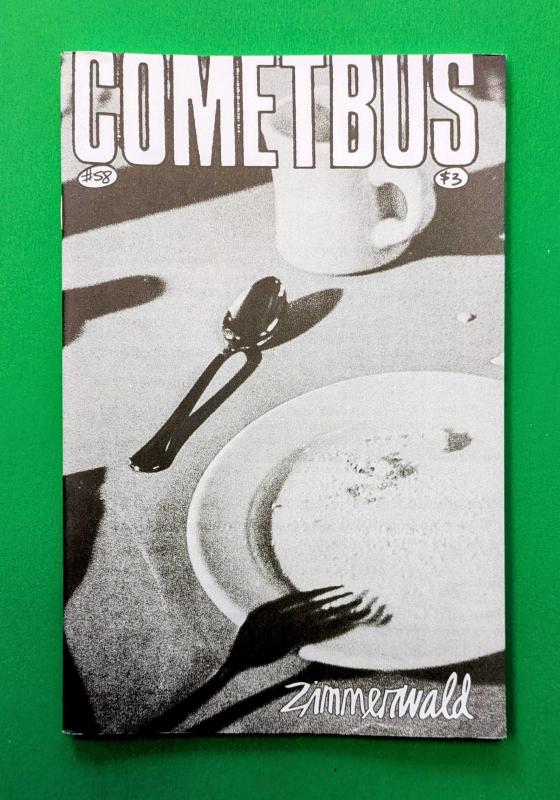 cometbus zine cover with empty dishes