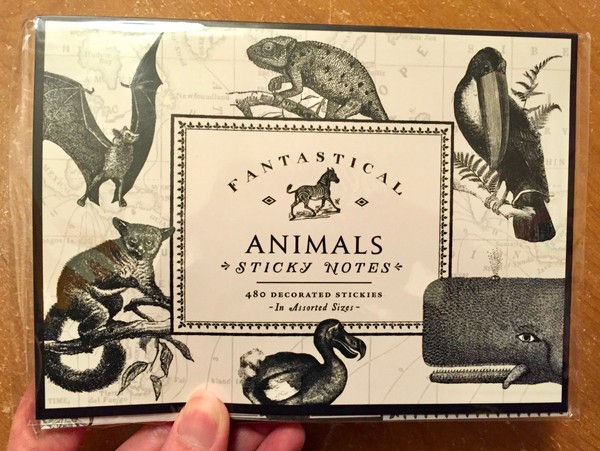 Alice Scott Vintage Prints Fantastical Animals Sticky Notes