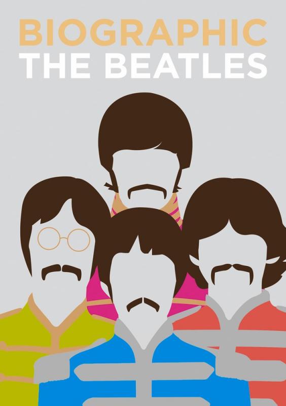 illustrated likenesses of john, paul, ringo, and george.