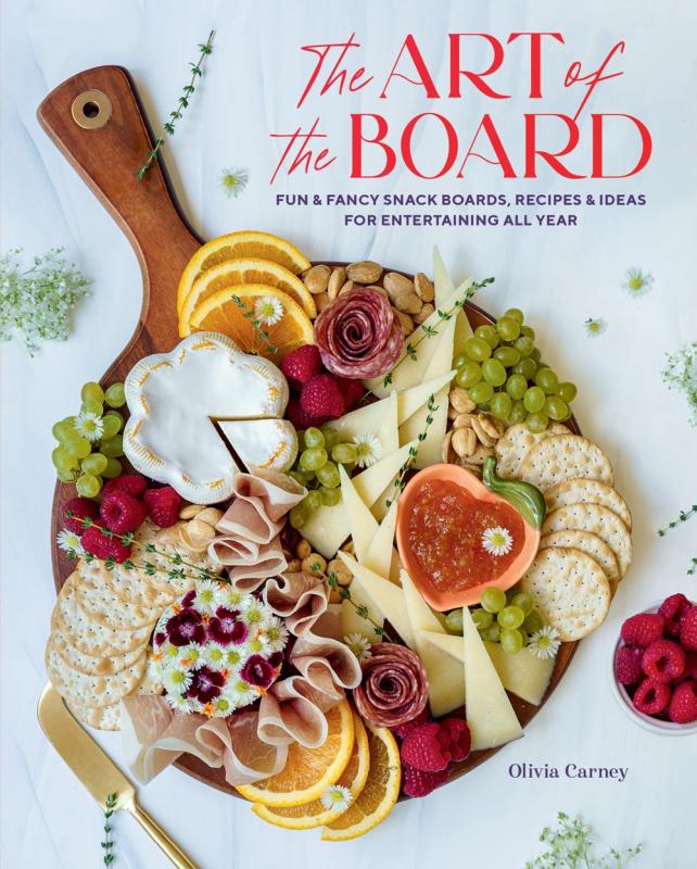 Colorful and multitextured and shaped charcuterie board