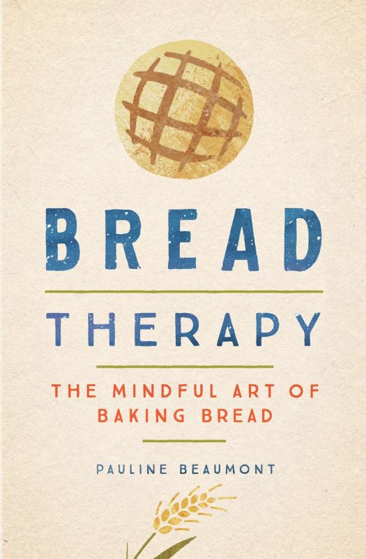 a boule of bread at the top of the cover and a piece of wheat at the bottom