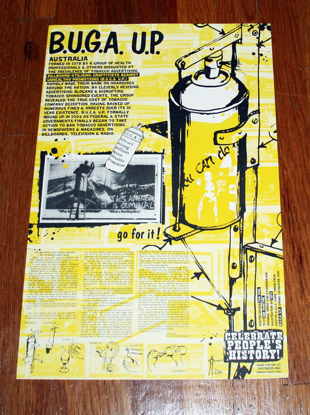 BUGA UP australian radical graffiti collective poster