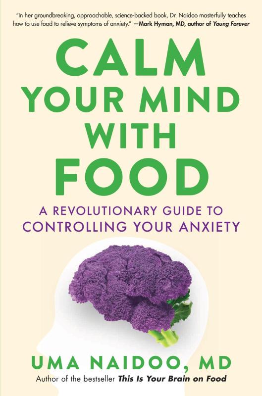 beige cover with green text with purple cauliflower in shape of human brain