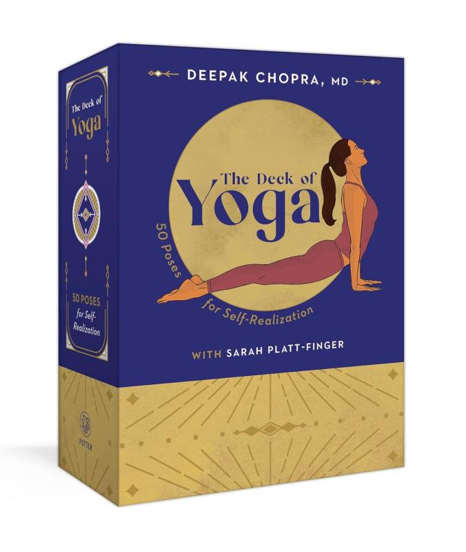 purple and yellow box with illustration of person doing yoga