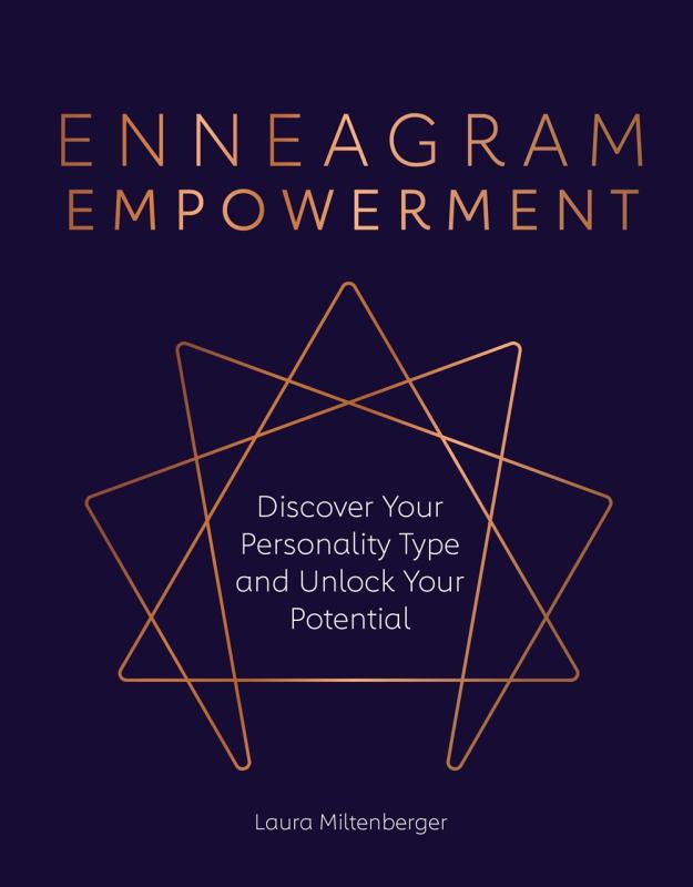 Black cover with the title and enneagram symbol in a bronze colored font.