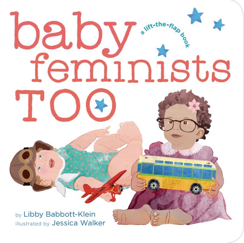 illustration of babies on white cover and red text