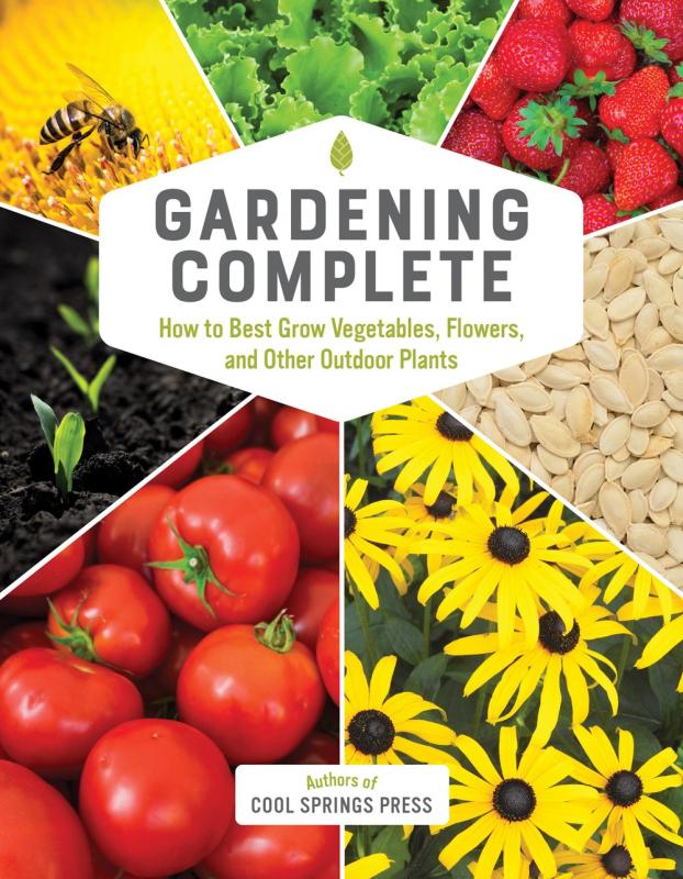 Cover with images of colorful plants and vegetables