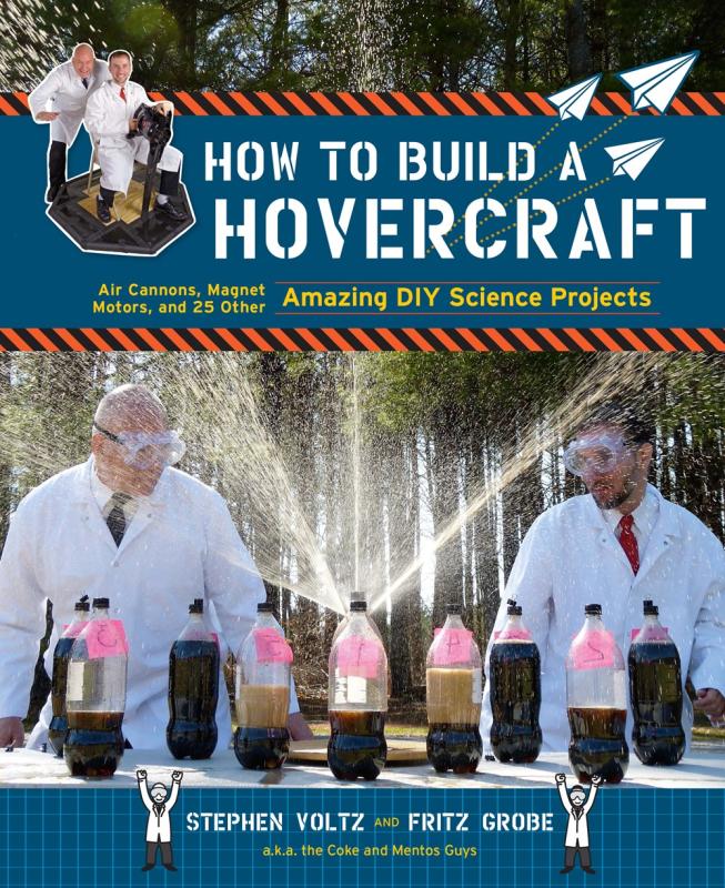 Blue cover with two science guys in labcoats exploding mentos in cokes.