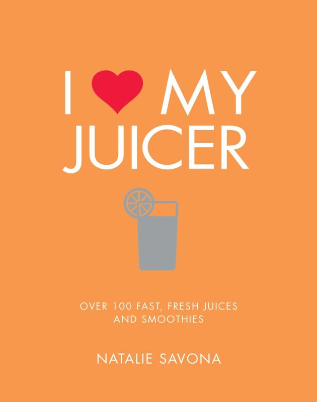 motif of a heart and a juicer over an orange background