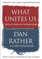 What Unites Us: Reflections on Patriotism