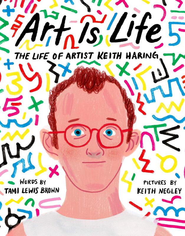 a stylized illustration of Keith Haring.