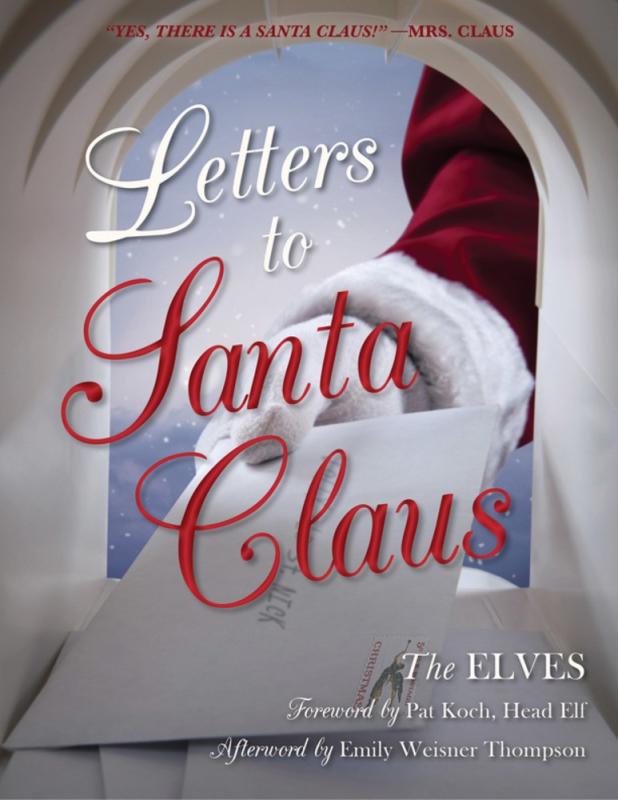 Santa taking a letter out of the mailbox.