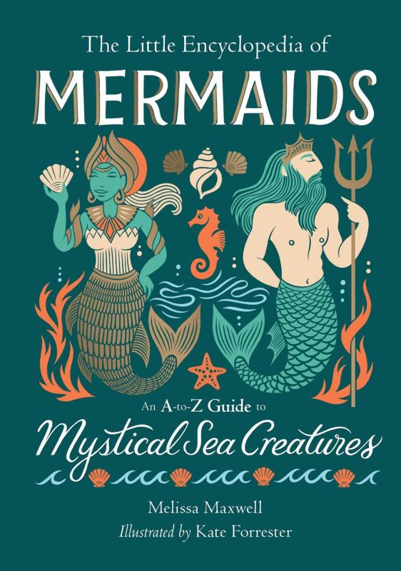 blue cover with illustration of merpeople with white text