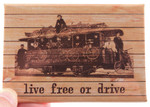 Live Free or Drive (train) Magnet