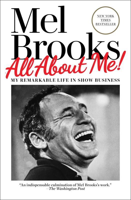 a photo of Mel Brooks laughing