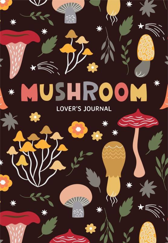 a variety of illustrated mushrooms