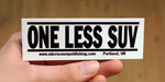 Sticker #122: One Less SUV