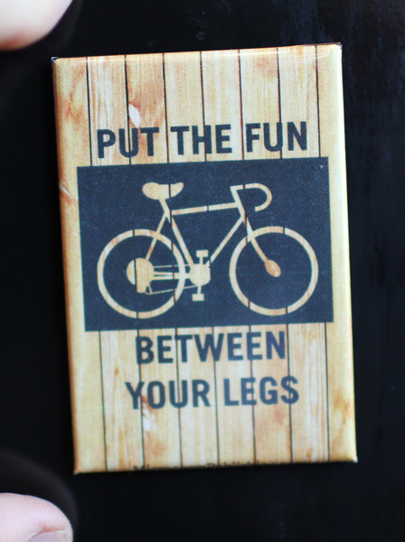 put the fun between your legs fridge magnet