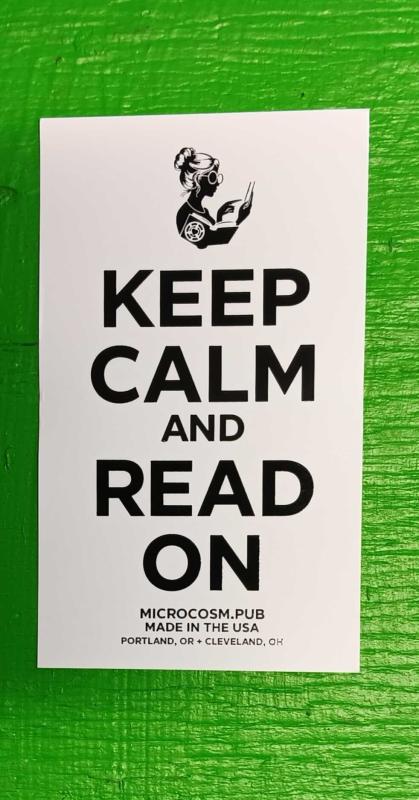 Sticker #643: Keep Calm and Read On