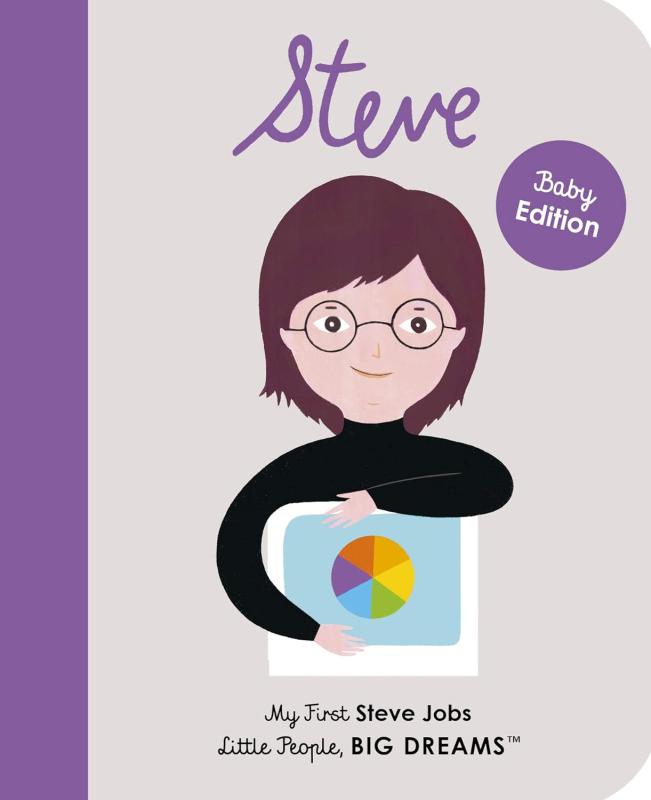 grey and purple cover with purple and black text with person holding a computer