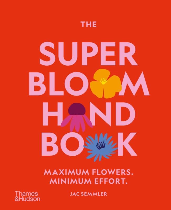 red cover with pink text and illustrations of flowers