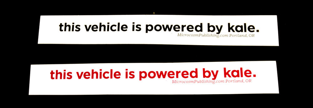 This vehicle is powered by kale.