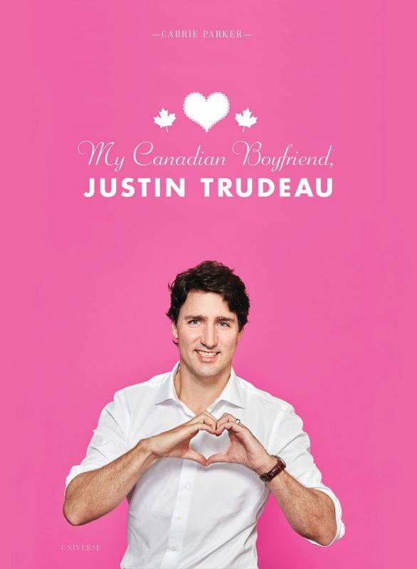 an image of the canadian pm making a heart with his hands