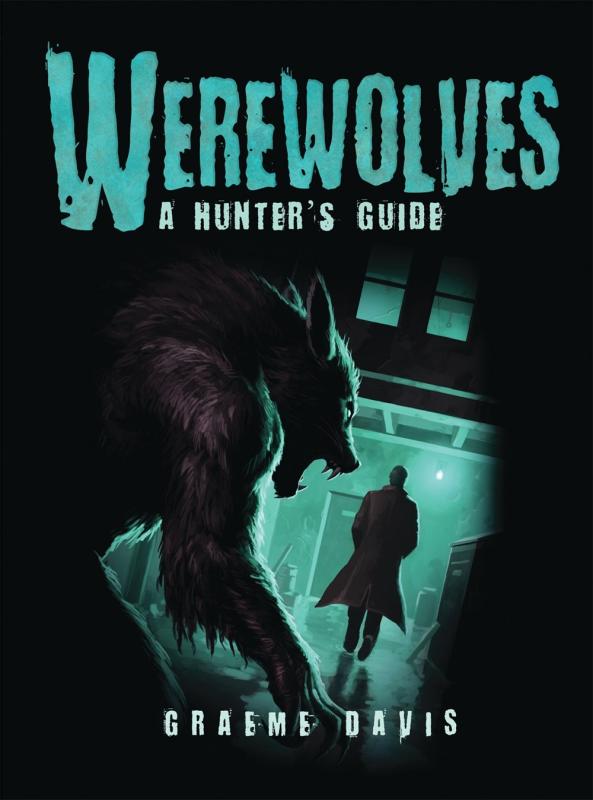 Cover shows a werewolf stalking a dude in a trench coat.